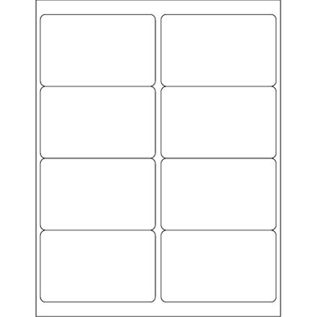 Officespace 4 x 2.5 in. White Rectangle Laser Labels OF3352985
